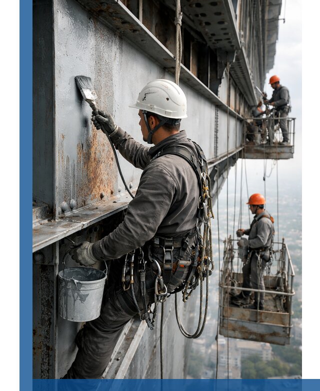 Покраска металлоконструкций на высоте в Фурманове профессионально