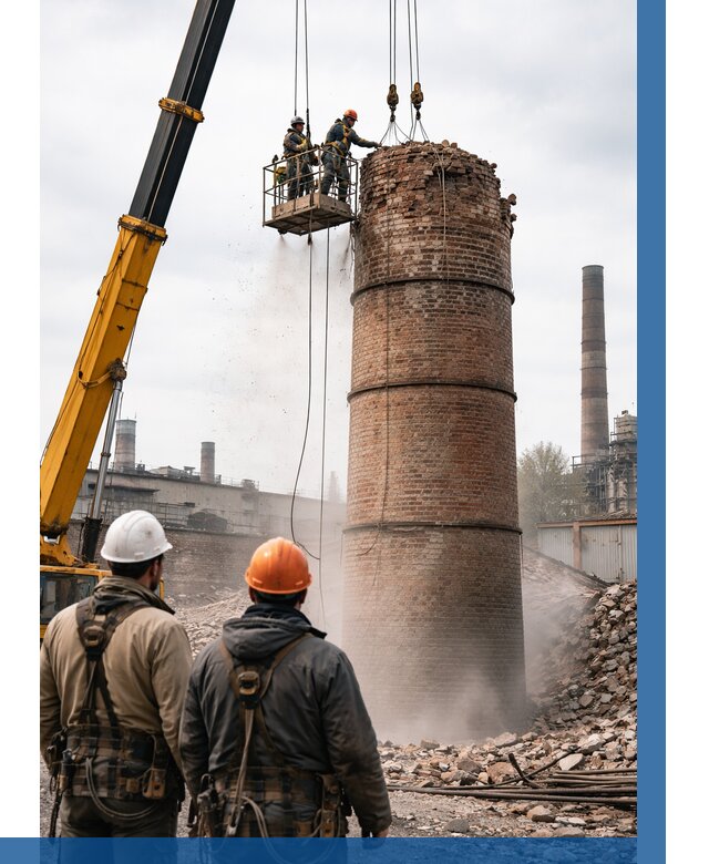 Демонтаж дымовой трубы в Фурманове от 91692 р. | ВЫСОТНИК-Фрв, смета