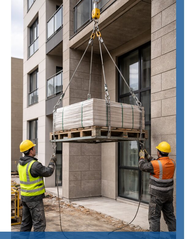 Подъем керамогранита на этаж в Фурманове от 3566 р. | ВЫСОТНИК-Фрв