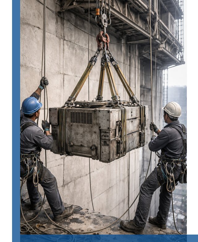 Такелажные работы на высоте, подъем и монтаж грузов в Фурманове