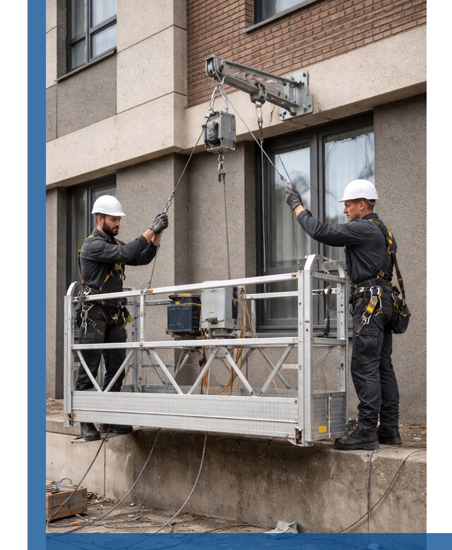 Монтаж и подъем фасадной люльки в Фурманове с гарантией безопасности