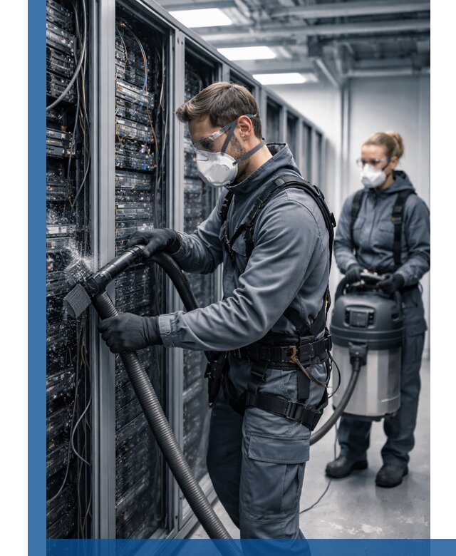 Обеспыливание серверной комнаты в Фурманове, профессиональная очистка