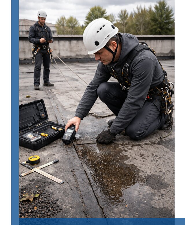 Обследование кровли на протечки и выявление дефектов в Фурманове