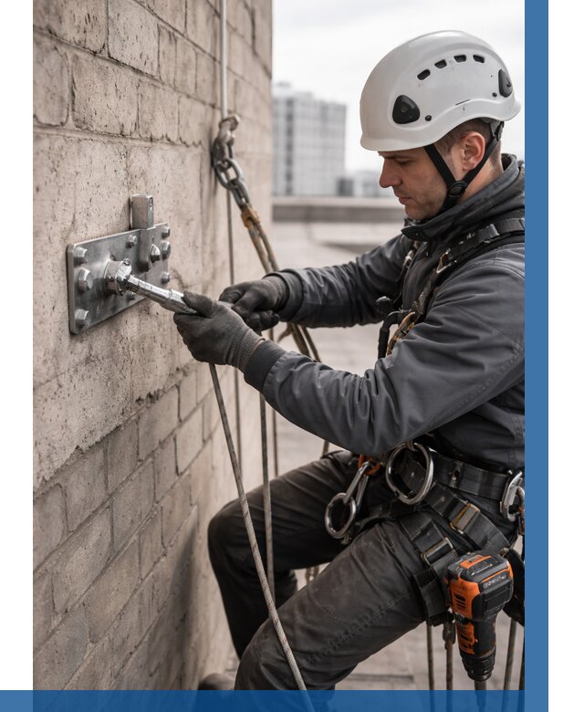 Установка анкерных точек в Фурманове от 3566 р. | ВЫСОТНИК-Фрв